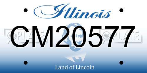 CM20577 Illinois License Plate