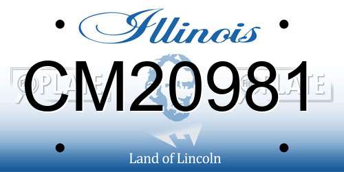 CM20981 Illinois License Plate