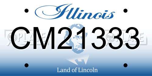 CM21333 Illinois License Plate
