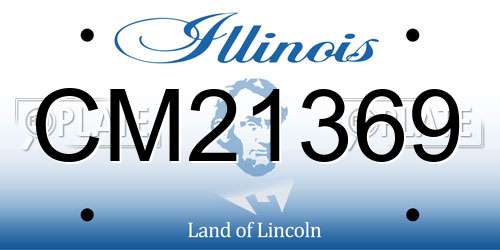 CM21369 Illinois License Plate