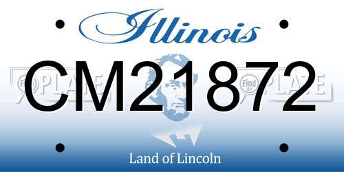 CM21872 Illinois License Plate