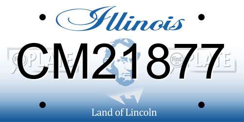CM21877 Illinois License Plate