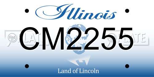 CM2255 Illinois License Plate
