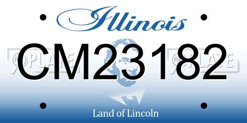 CM23182 Illinois License Plate
