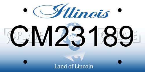 CM23189 Illinois License Plate