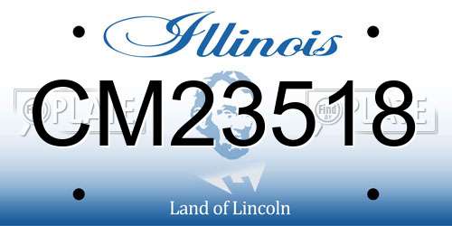CM23518 Illinois License Plate