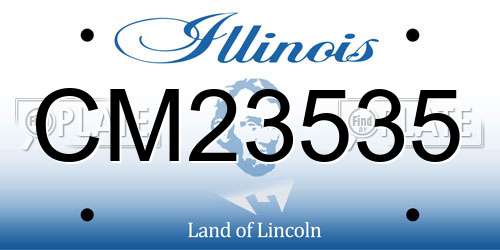CM23535 Illinois License Plate
