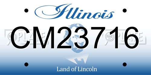 CM23716 Illinois License Plate