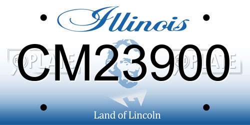 CM23900 Illinois License Plate