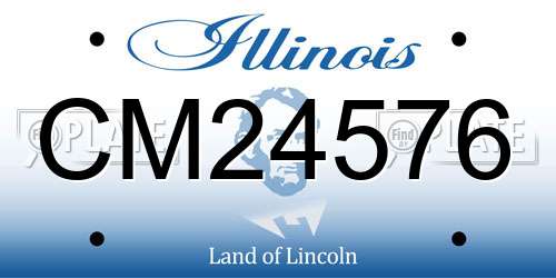 CM24576 Illinois License Plate