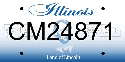 CM24871 Illinois License Plate