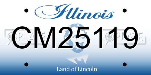 CM25119 Illinois License Plate