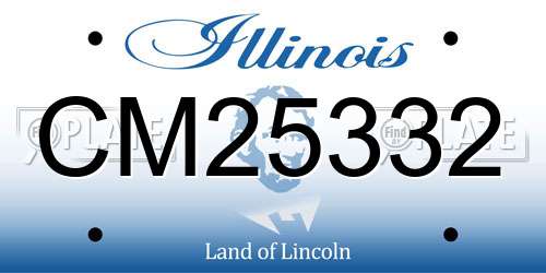 CM25332 Illinois License Plate