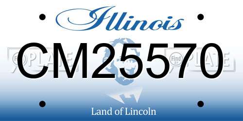 CM25570 Illinois License Plate