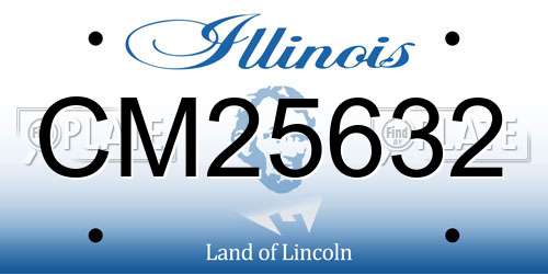 CM25632 Illinois License Plate