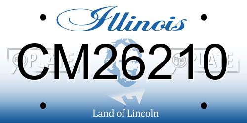 CM26210 Illinois License Plate