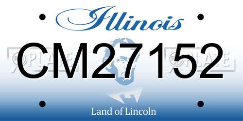 CM27152 Illinois License Plate