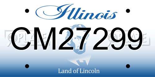 CM27299 Illinois License Plate