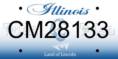 CM28133 Illinois License Plate