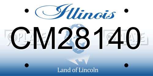 CM28140 Illinois License Plate