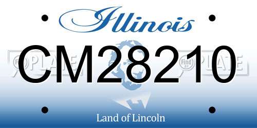 CM28210 Illinois License Plate