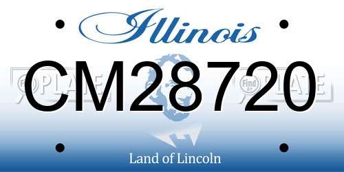 CM28720 Illinois License Plate