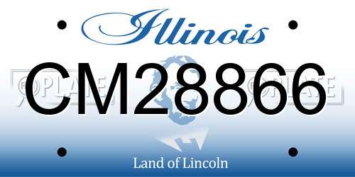 CM28866 Illinois License Plate