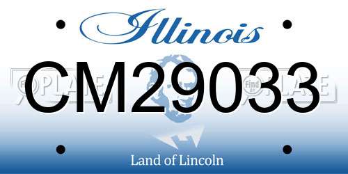 CM29033 Illinois License Plate