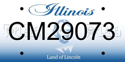 CM29073 Illinois License Plate