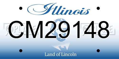 CM29148 Illinois License Plate