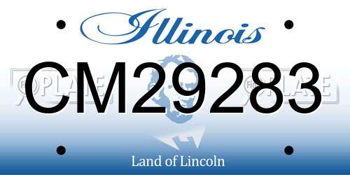 CM29283 Illinois License Plate