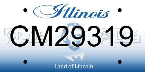 CM29319 Illinois License Plate