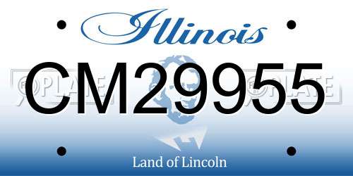 CM29955 Illinois License Plate