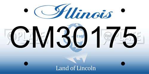 CM30175 Illinois License Plate