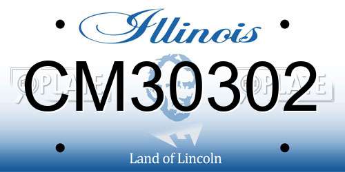 CM30302 Illinois License Plate