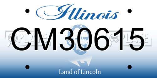 CM30615 Illinois License Plate