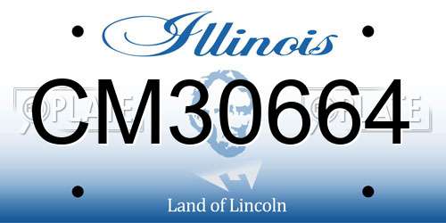 CM30664 Illinois License Plate