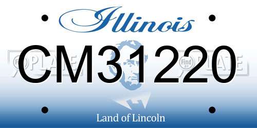 CM31220 Illinois License Plate