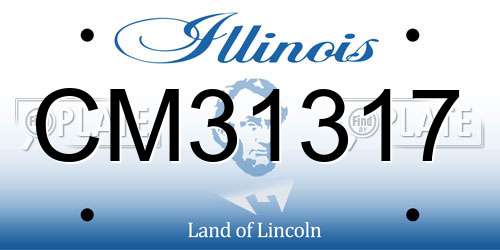 CM31317 Illinois License Plate