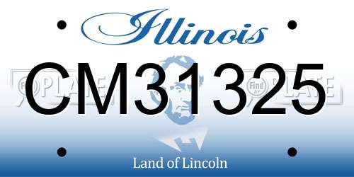 CM31325 Illinois License Plate