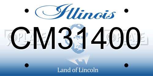 CM31400 Illinois License Plate