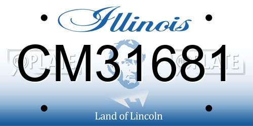 CM31681 Illinois License Plate