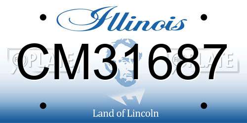 CM31687 Illinois License Plate