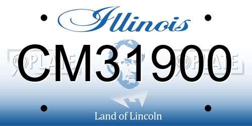 CM31900 Illinois License Plate