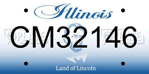 CM32146 Illinois License Plate