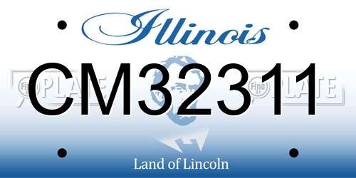 CM32311 Illinois License Plate