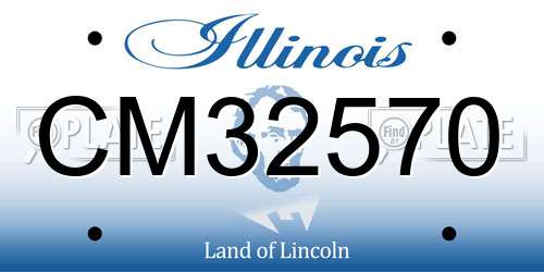 CM32570 Illinois License Plate