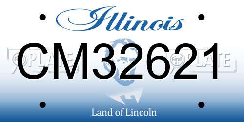 CM32621 Illinois License Plate