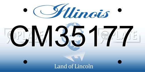 CM35177 Illinois License Plate