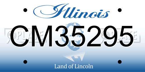 CM35295 Illinois License Plate